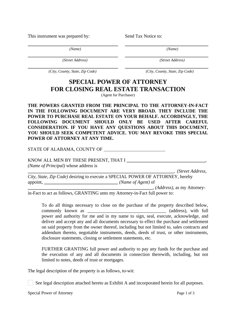 Closing Estate Transaction  Form