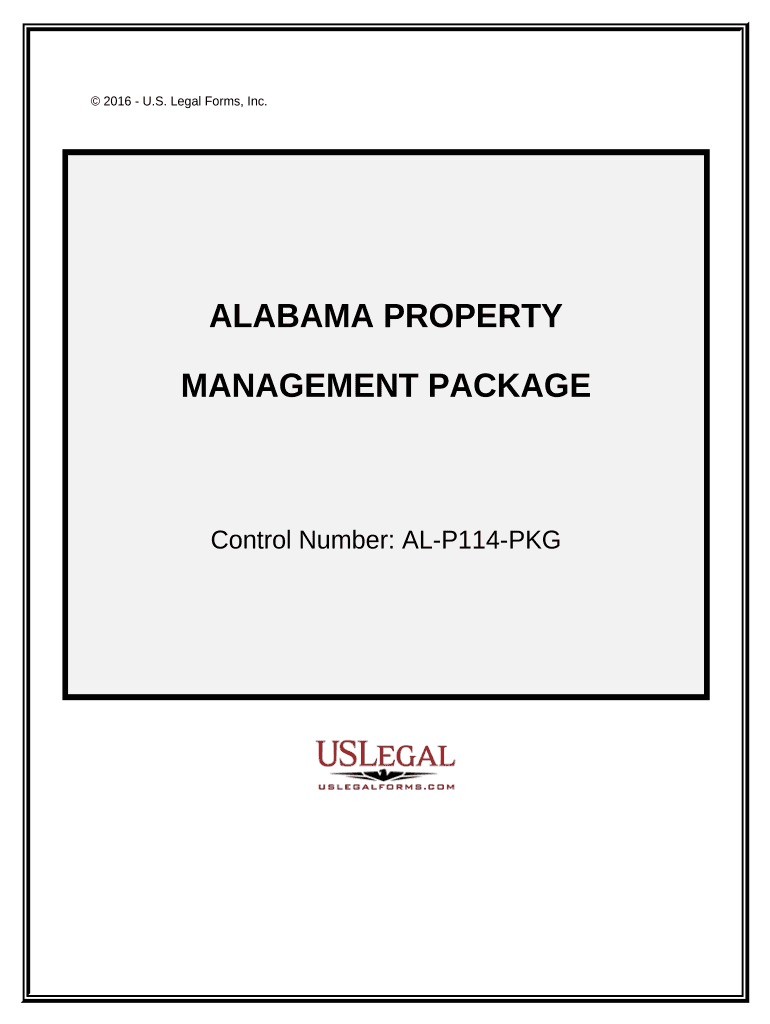 Alabama Property Management Package Alabama  Form