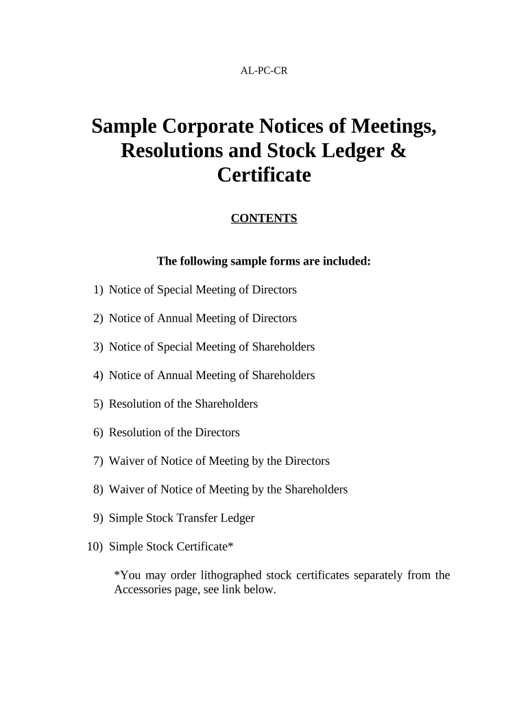 Alabama Certificate Form