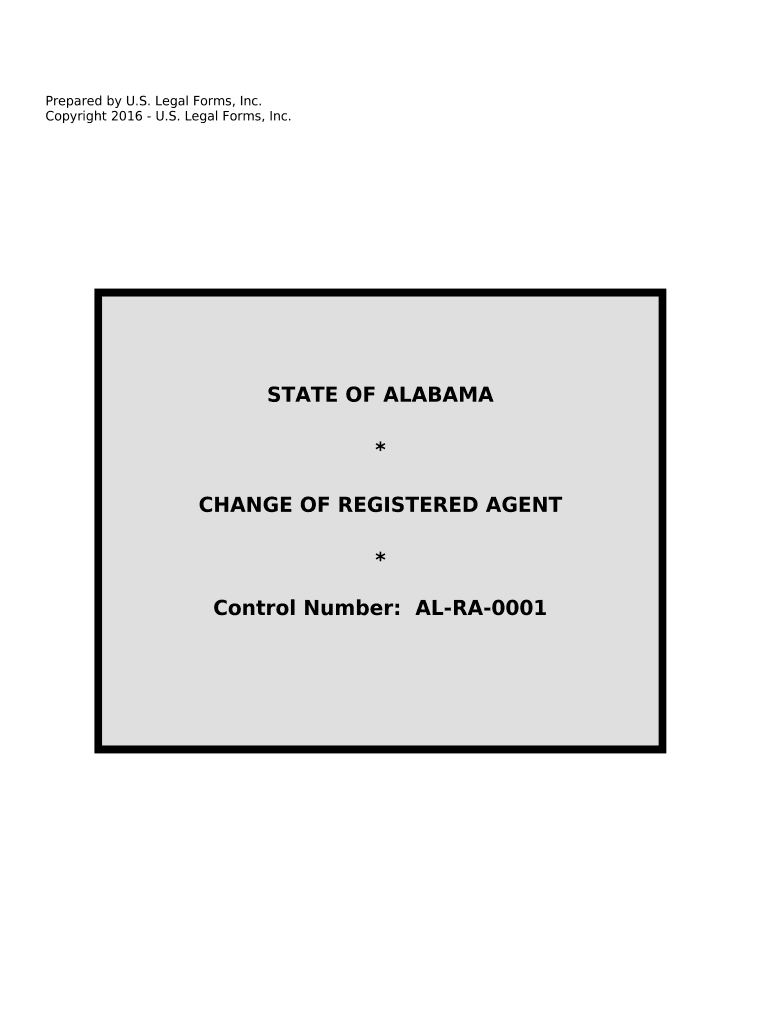 Alabama Registered Agent  Form