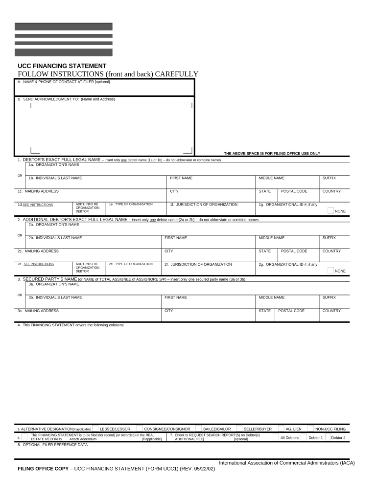 Alabama UCC1 Financing Statement Alabama  Form