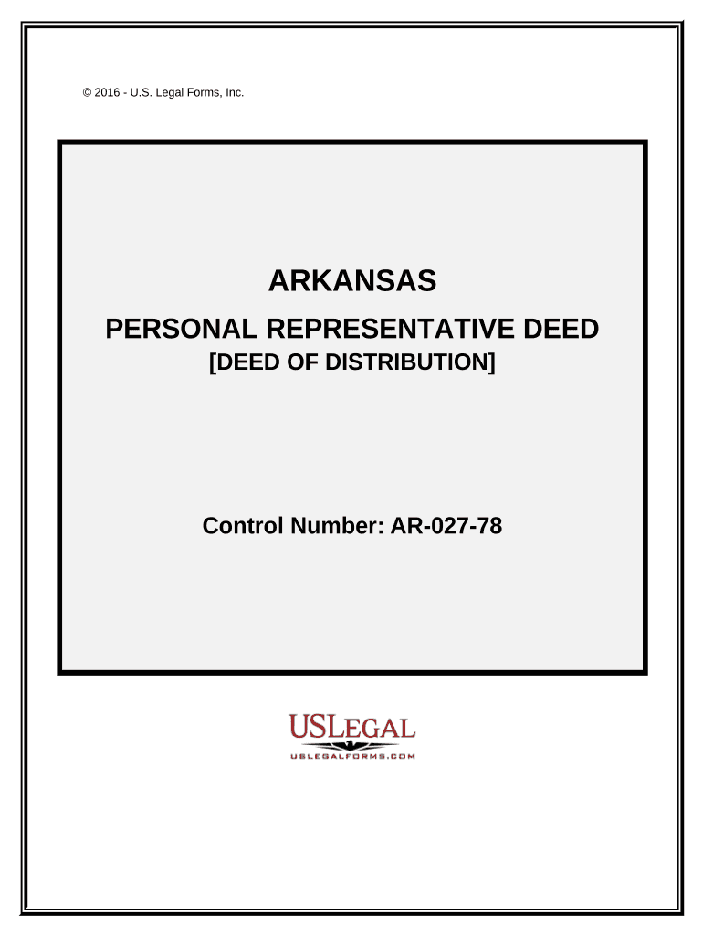 Arkansas Personal Representative  Form
