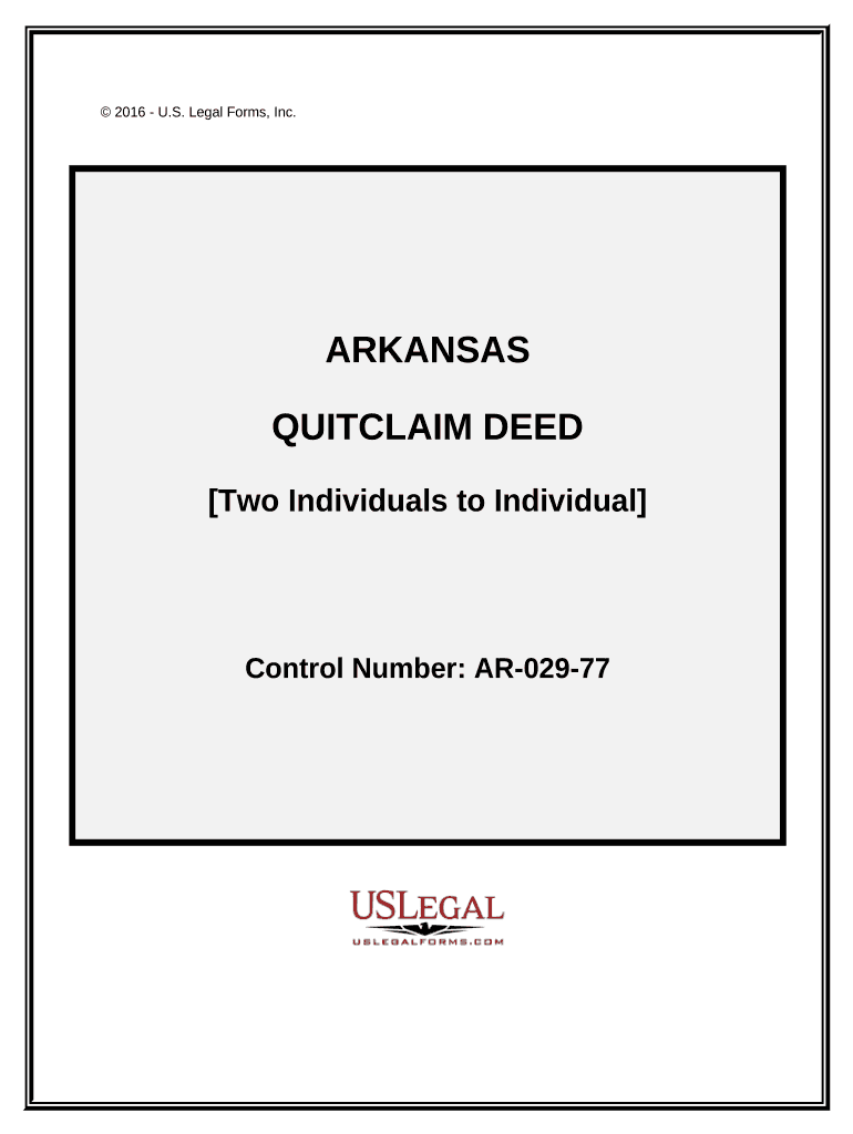 Arkansas Quitclaim  Form