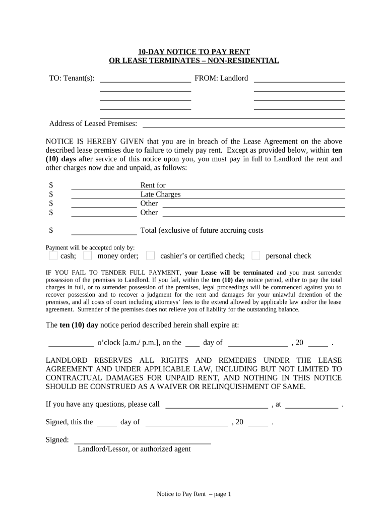 Arkansas Pay Rent  Form