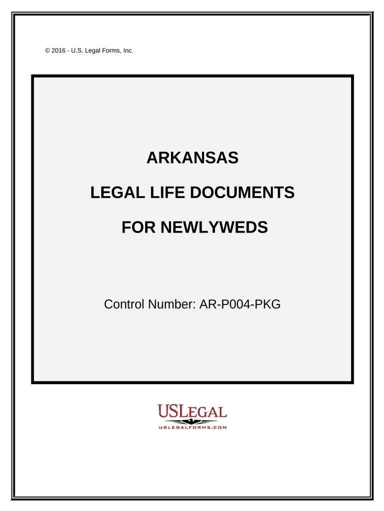 Essential Legal Life Documents for Newlyweds Arkansas  Form