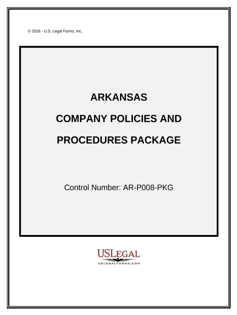 Company Employment Policies and Procedures Package Arkansas  Form