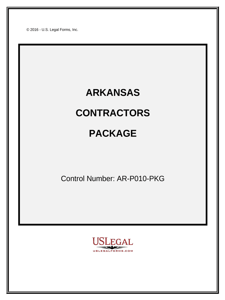 Contractors Forms Package Arkansas