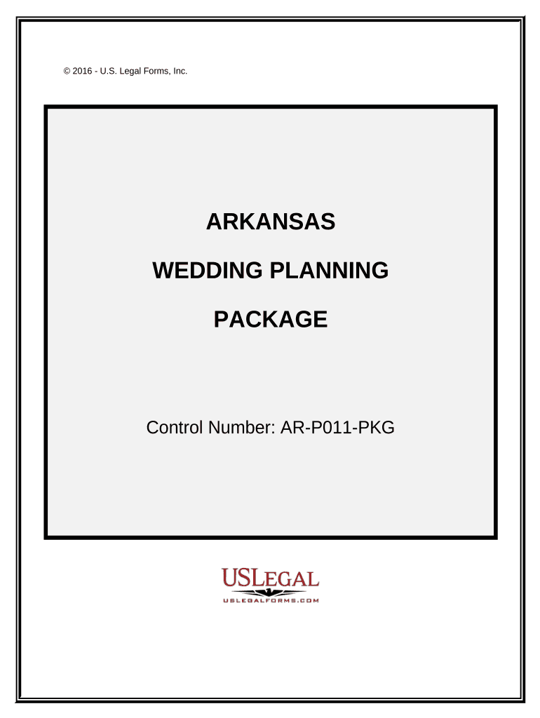 Wedding Planning or Consultant Package Arkansas  Form