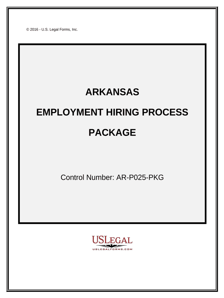 Employment Hiring Process Package Arkansas  Form