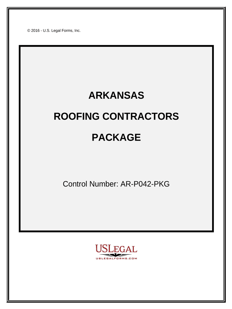 Roofing Contractor Package Arkansas  Form