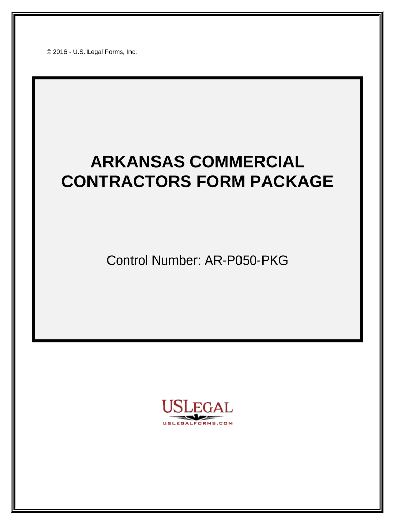 Commercial Contractor Package Arkansas  Form