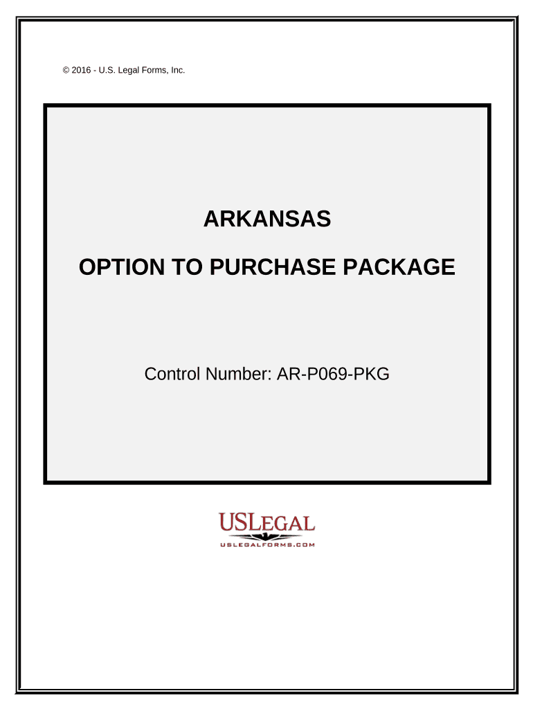 Option to Purchase Package Arkansas  Form