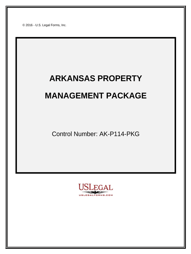 Arkansas Property Management Package Arkansas  Form