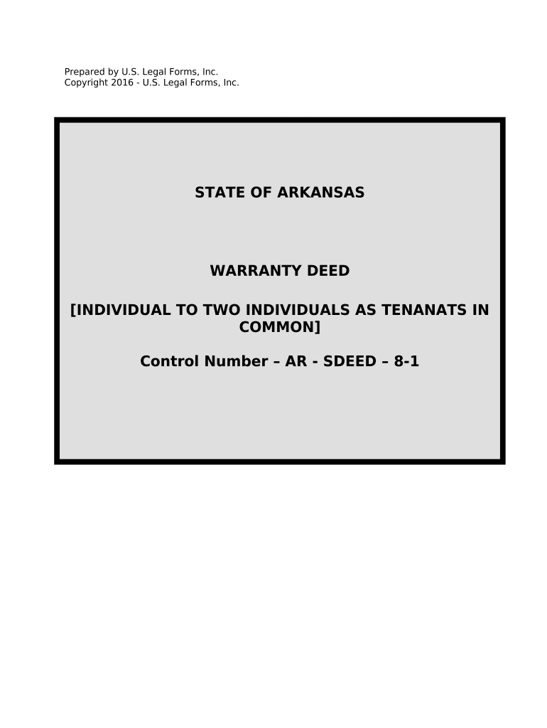 Ar Warranty Deed  Form