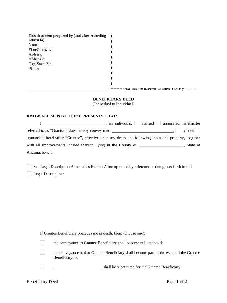 Az Deed  Form