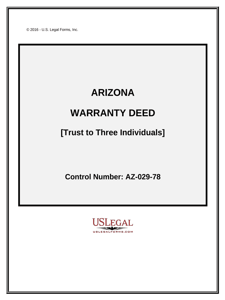 Arizona Warranty Deed  Form