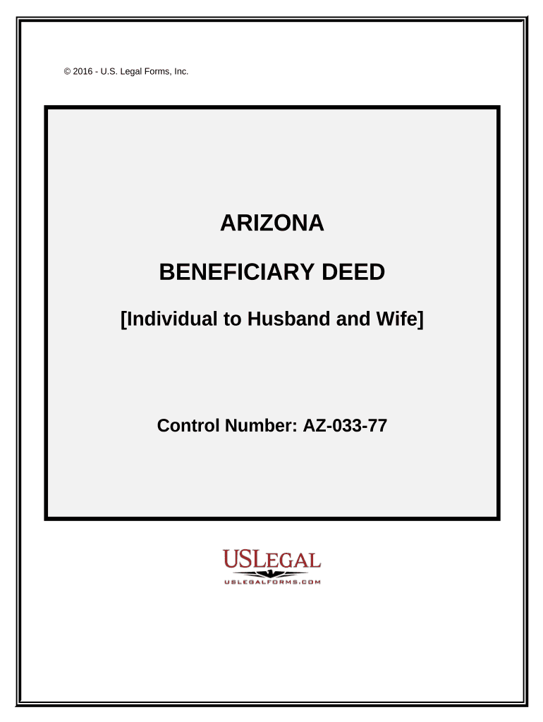 Arizona Beneficiary Deed Template  Form