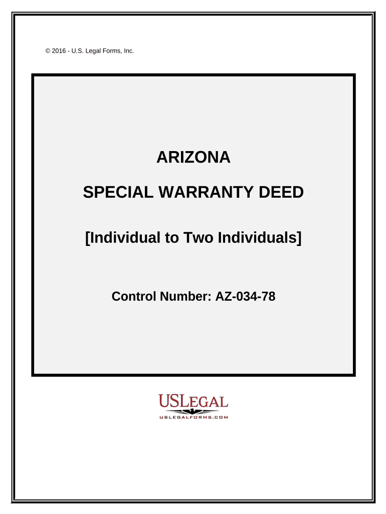 Az Special Warranty Deed  Form