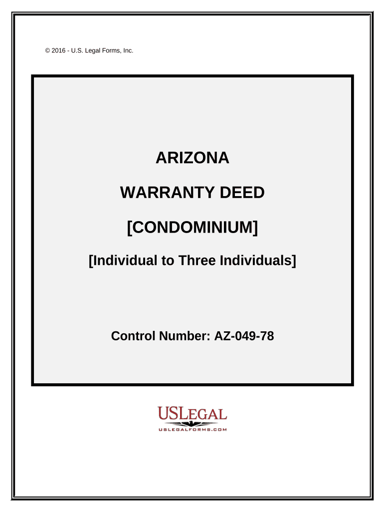 Arizona Warranty Deed  Form