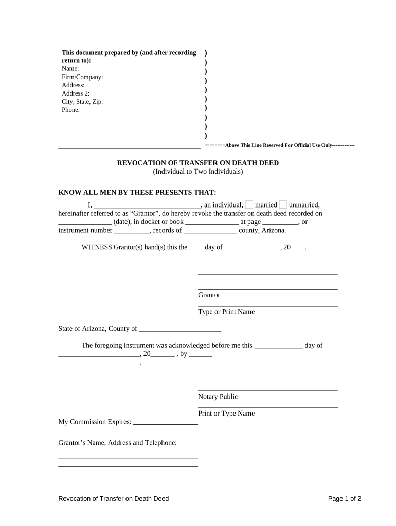 Transfer Deed Beneficiary  Form