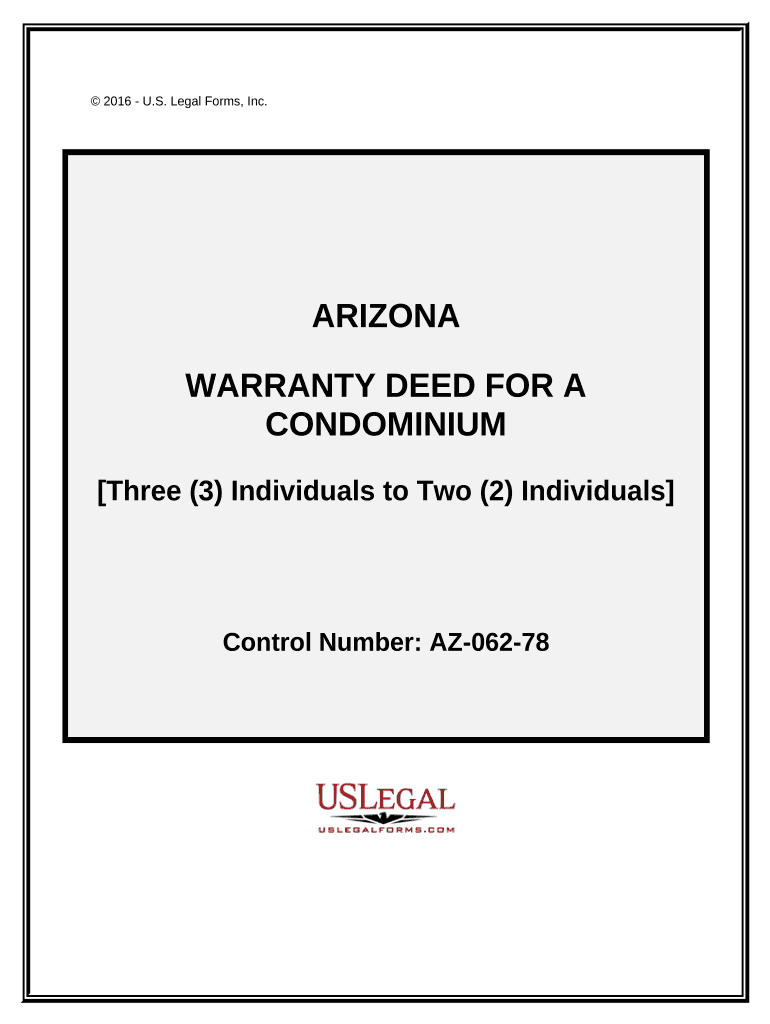 Fill and Sign the Arizona Deed for Form
