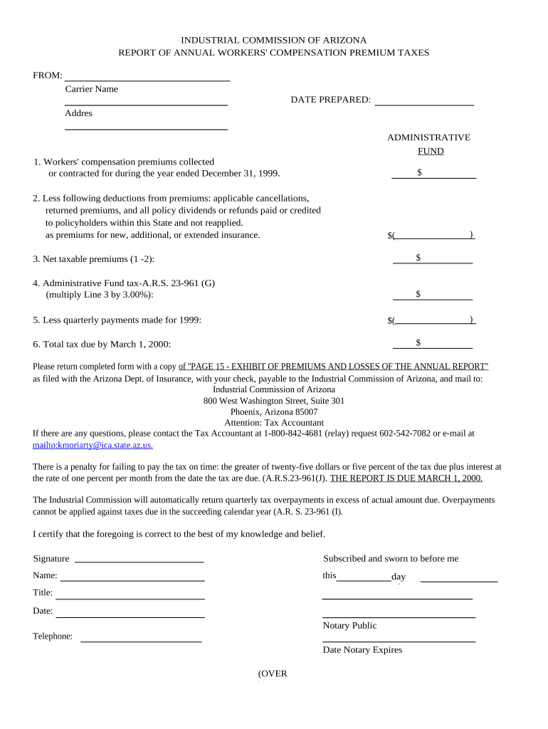 Taxes Compensation  Form