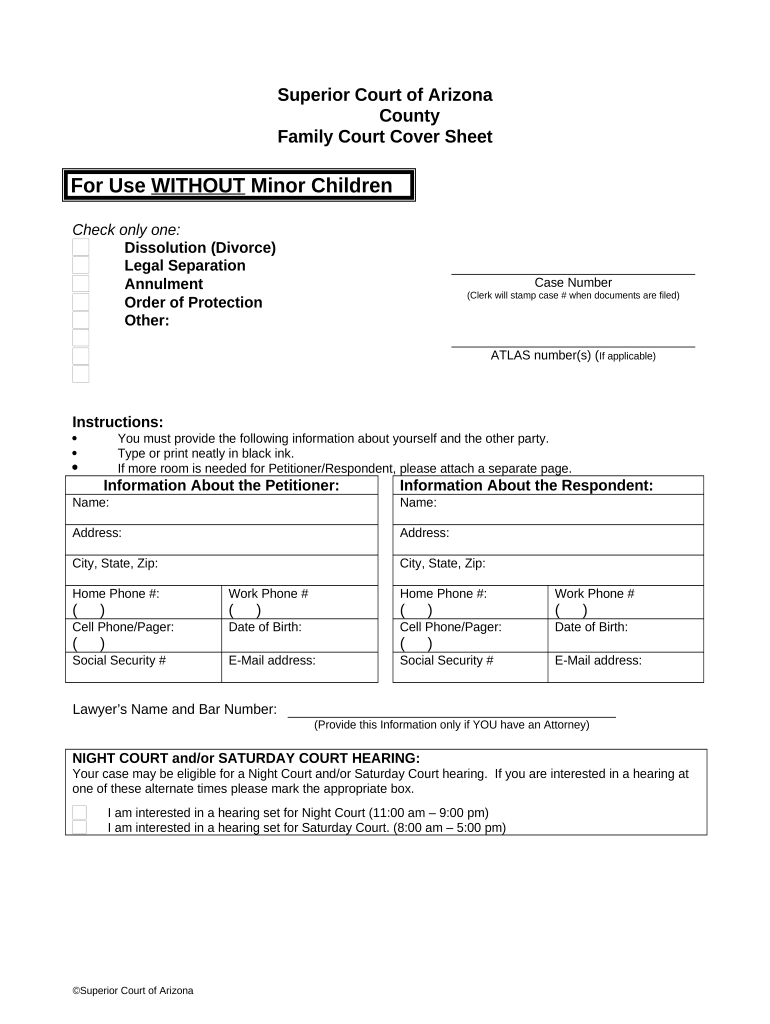 Az Family Court  Form