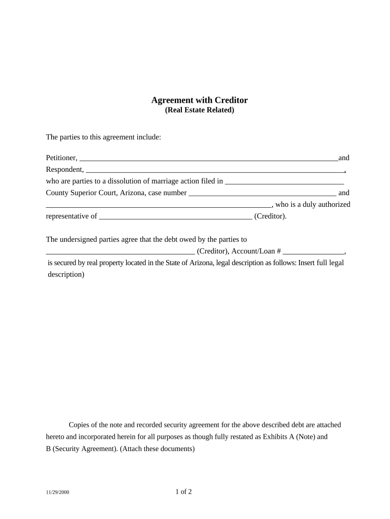 Agreement Real Estate  Form