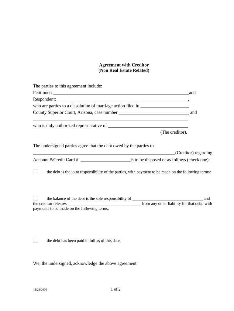 Az Debt  Form