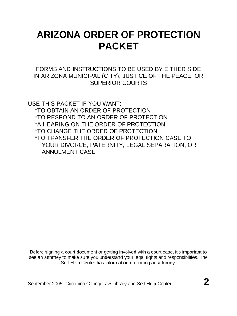 Arizona Superior Court Forms Family Court