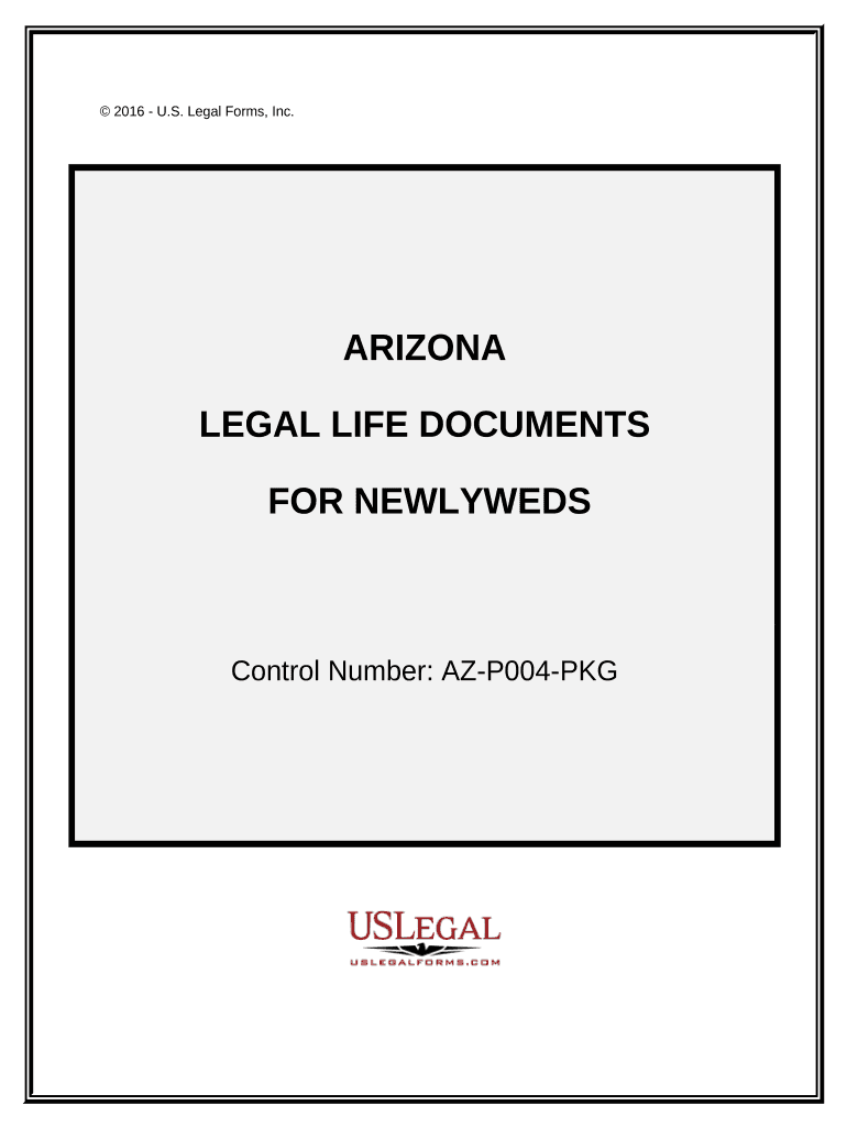 Essential Legal Life Documents for Newlyweds Arizona  Form