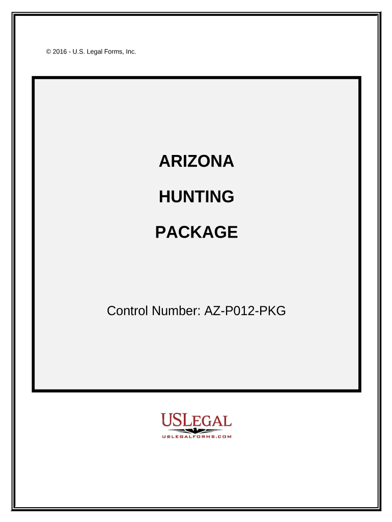 Hunting Forms Package Arizona