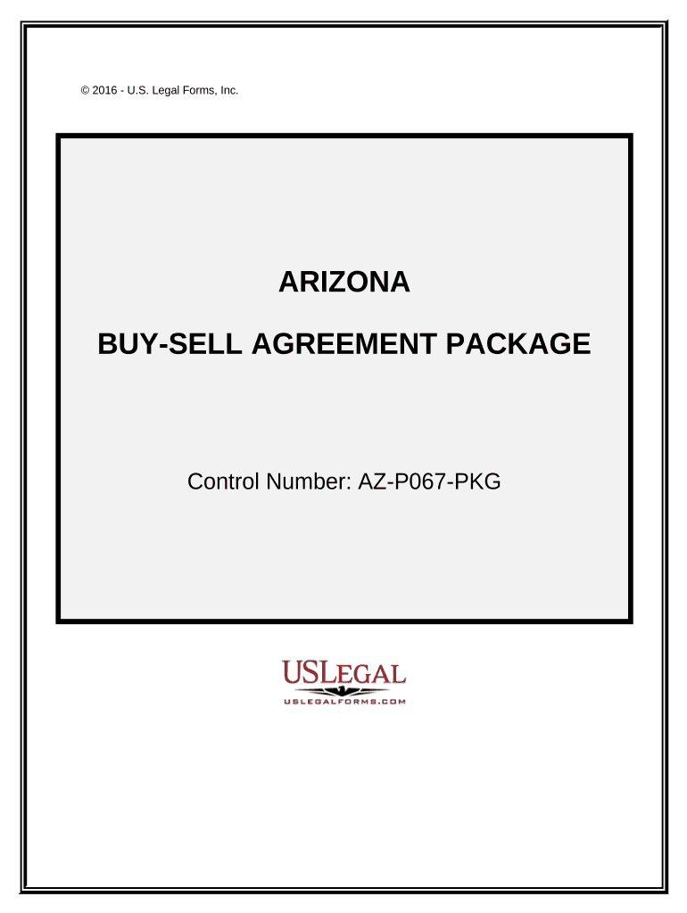 Buy Sell Agreement Package Arizona  Form