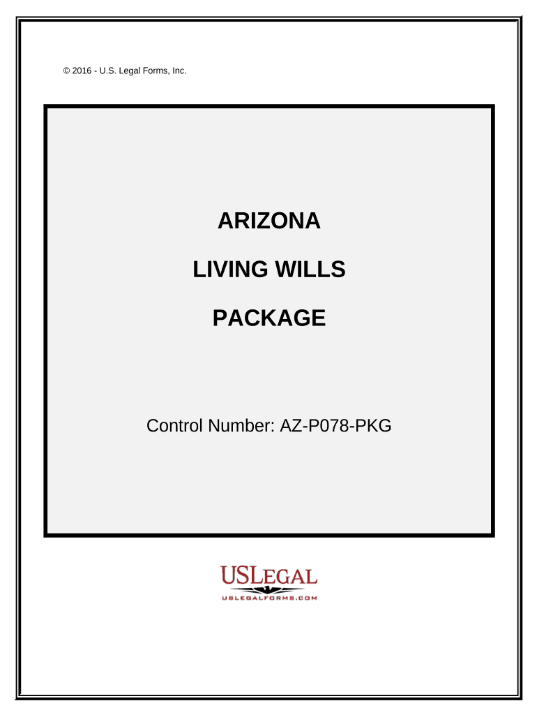Living Wills and Health Care Package Arizona  Form