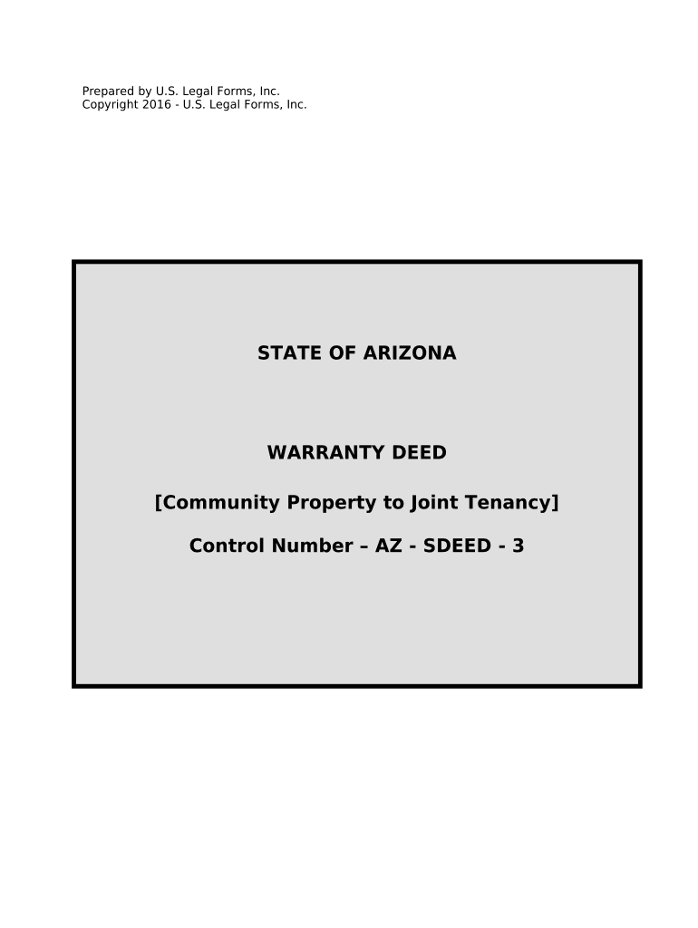 Deed Community Property  Form