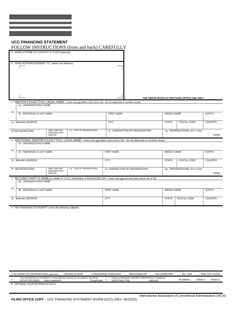 Arizona Ucc1 Form