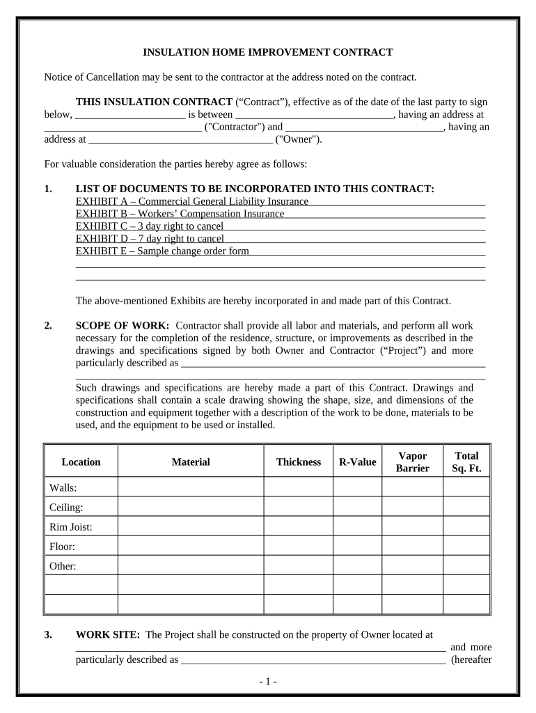 California Contract Contractor  Form