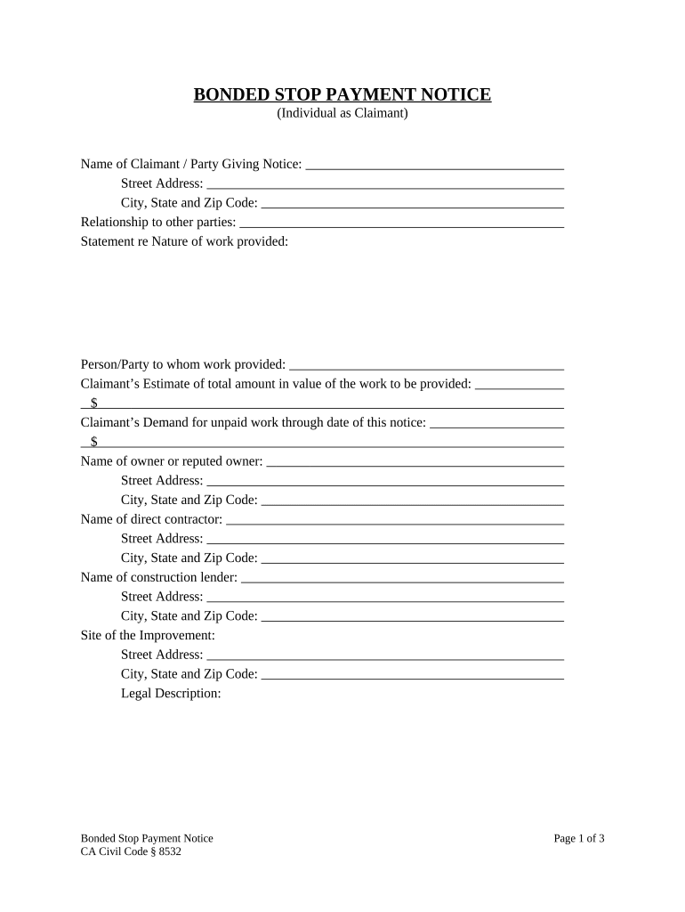 California Payment Construction  Form
