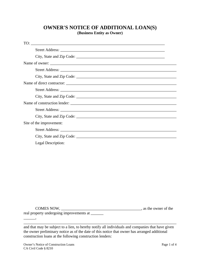 Ca Owner Llc  Form