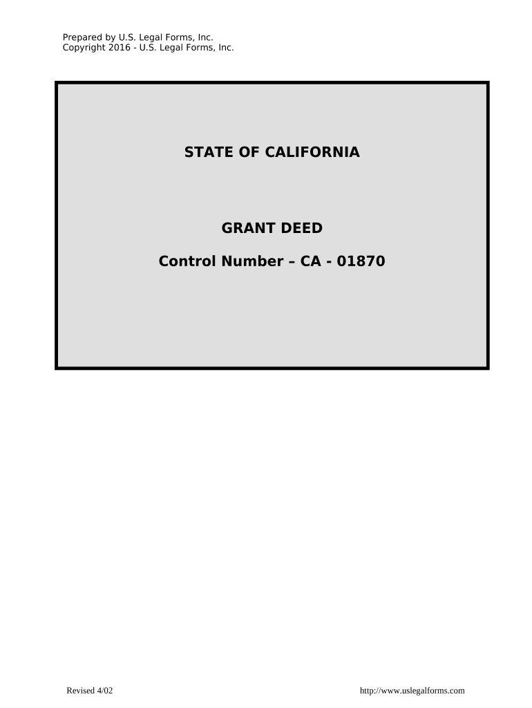 Grant Deed California  Form