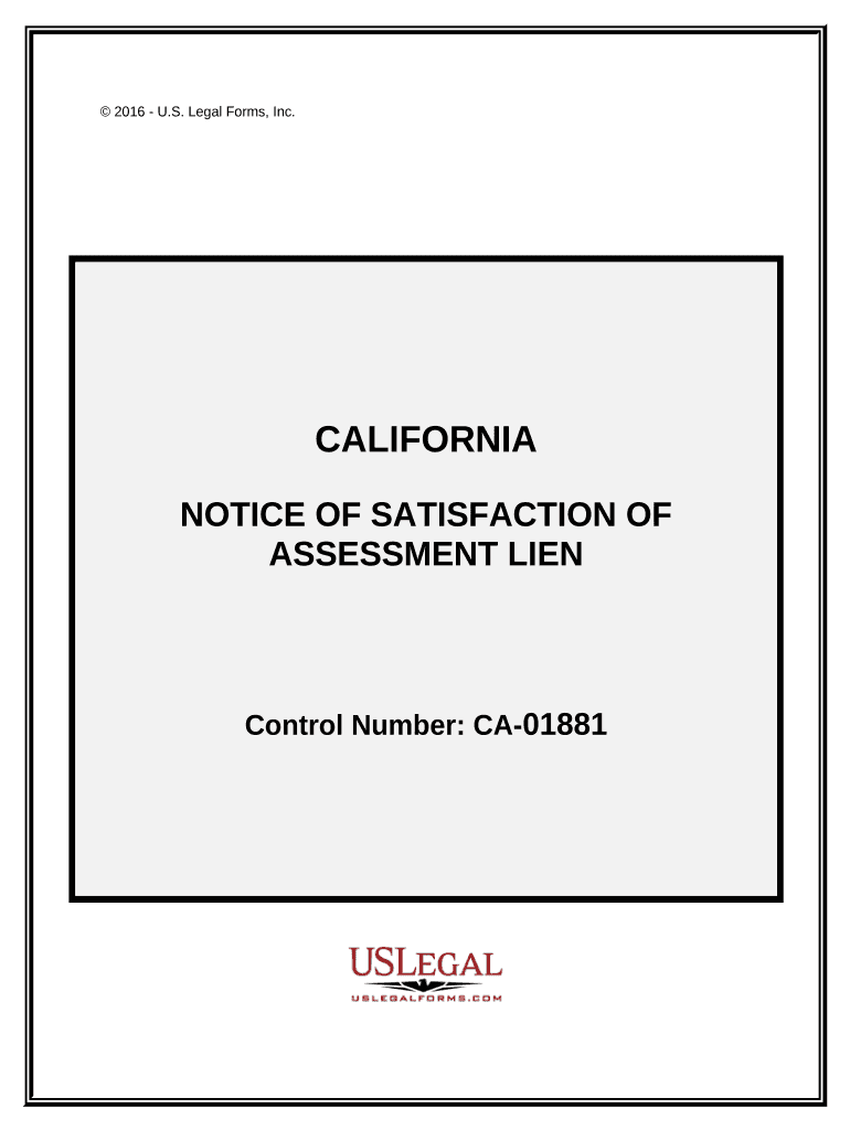 Assessment Lien Form