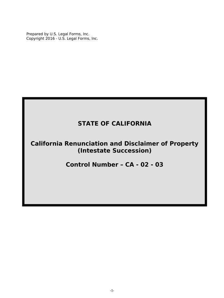 Ca Property  Form