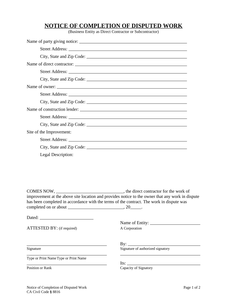 Ca Business Llc  Form