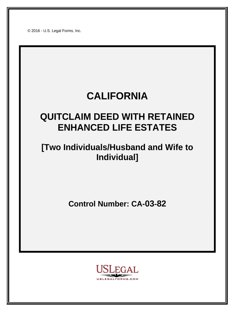 Quitclaim Husband Wife  Form