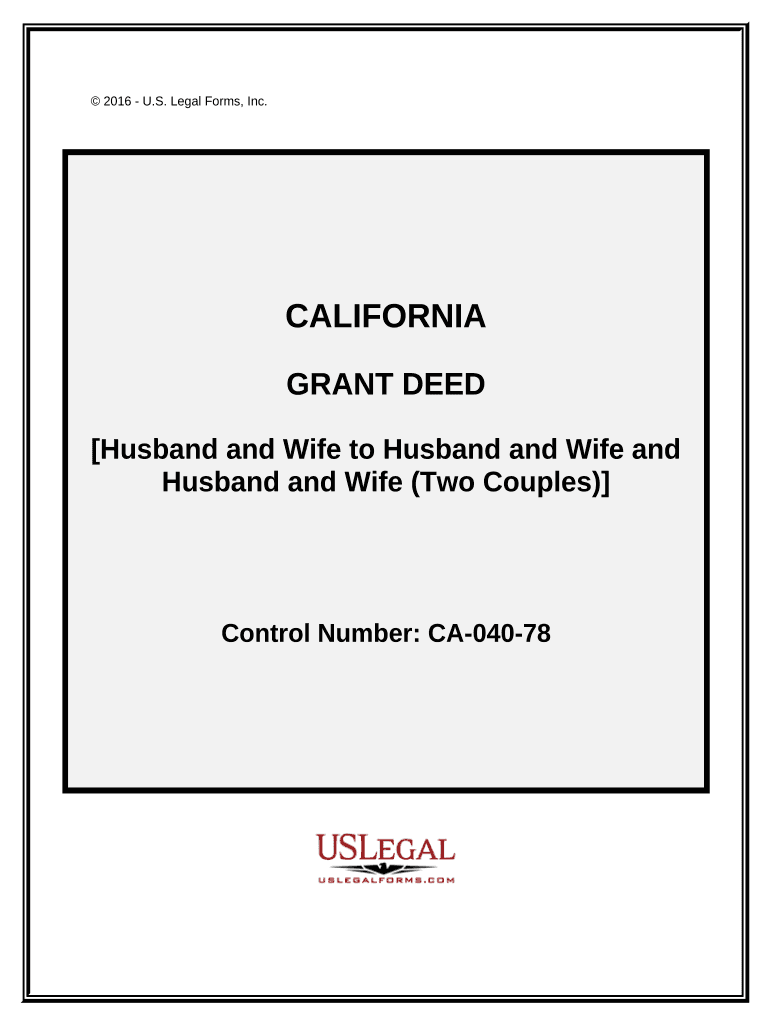 Grant Deed from Three Individuals to an Individual California  Form