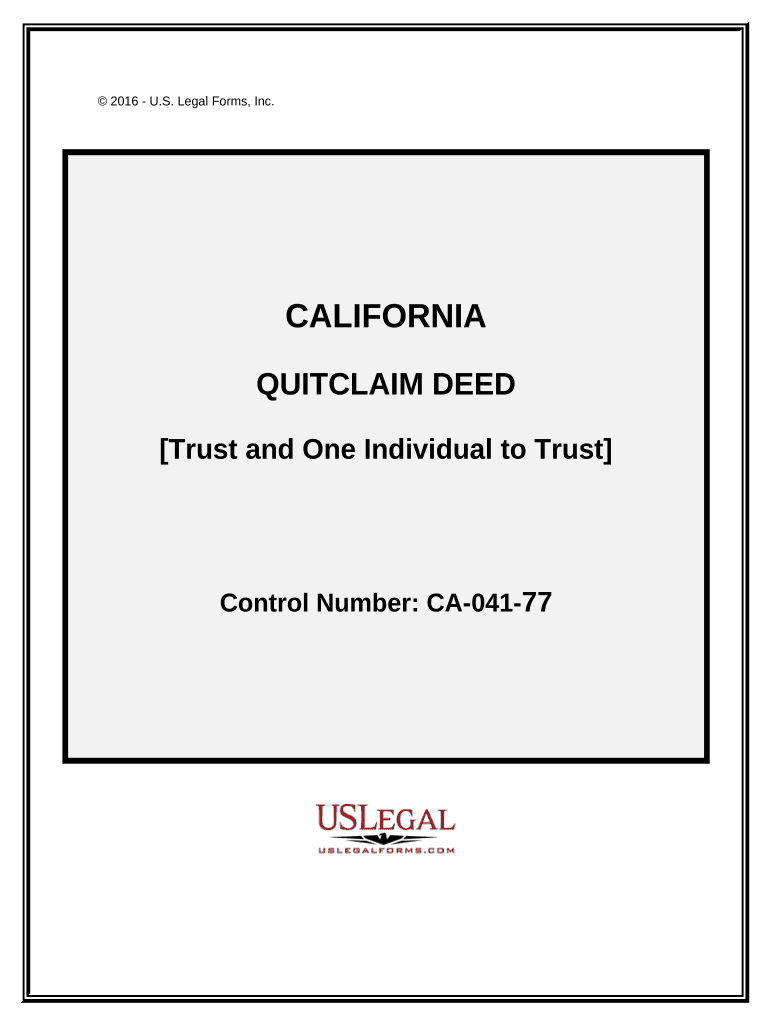 Quitclaim Deed from  Form