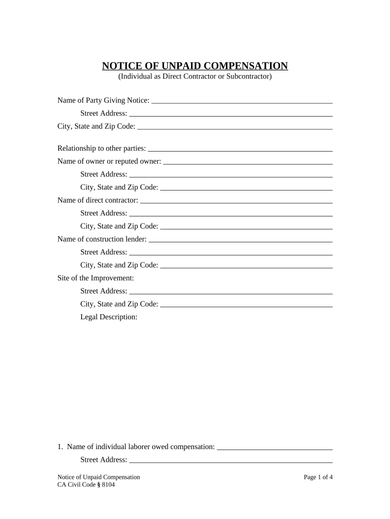 Civil Code  Form