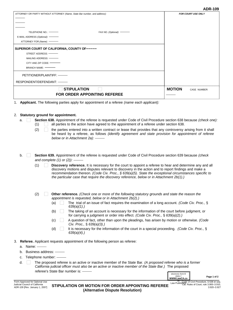 Stipulation Motion Order  Form