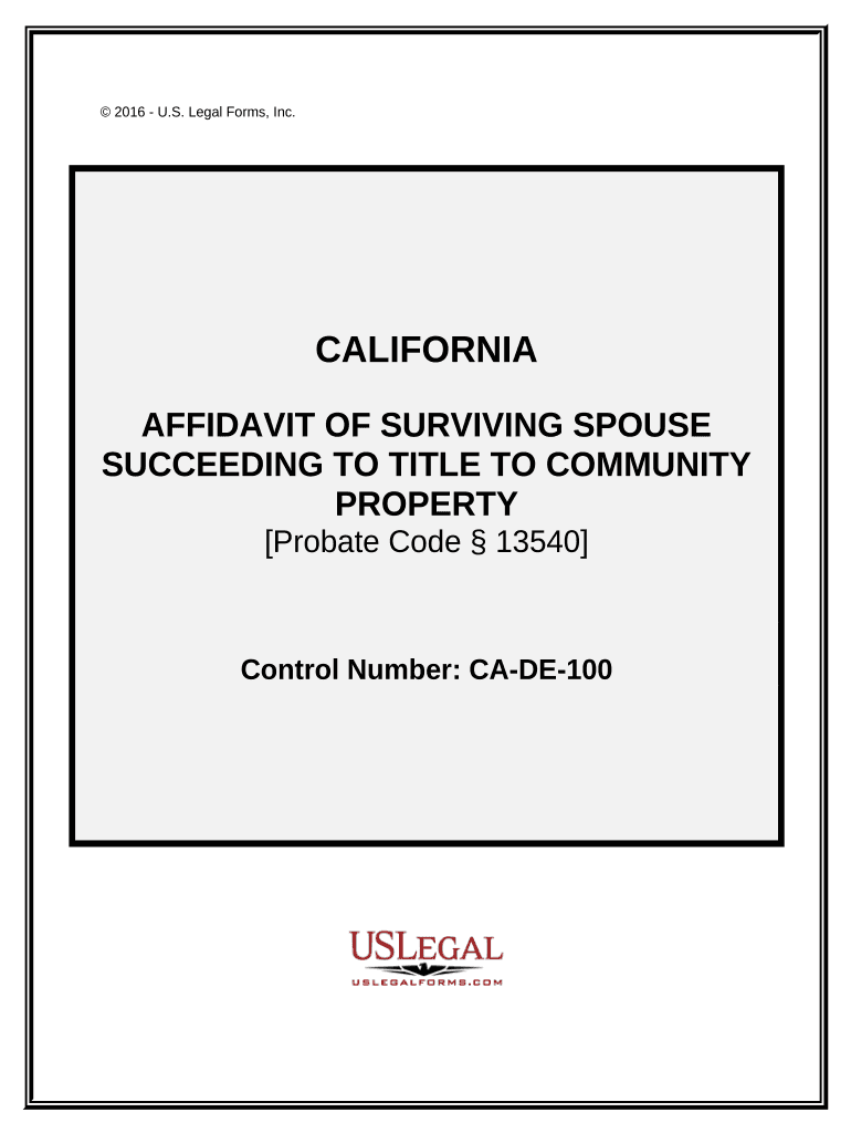 Surviving Spouse Title  Form