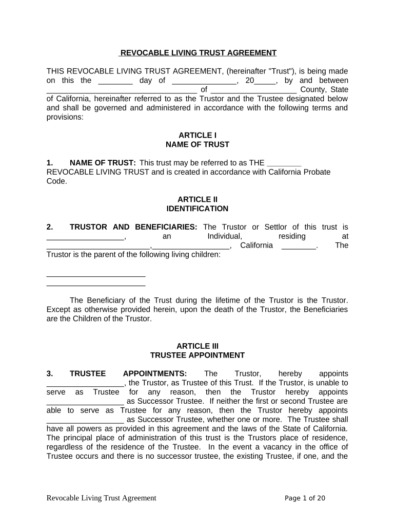 California Widower  Form